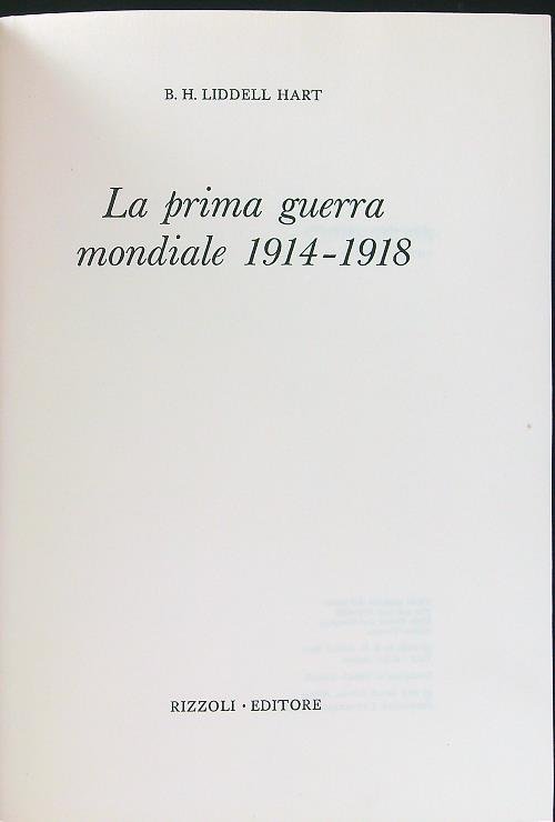 La Prima Guerra Mondiale 1914 - 1918