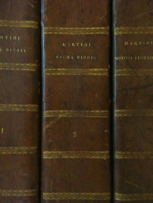 La sacra bibbia + nuovo testamento 3 voll.