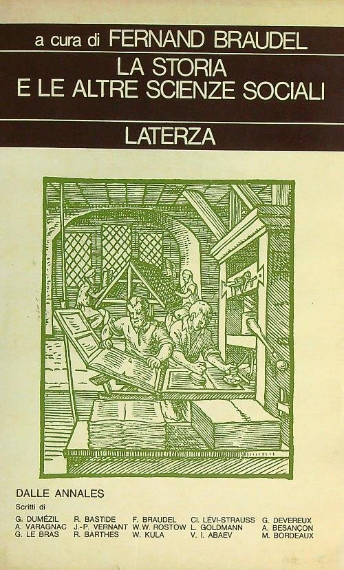 La storia e le altre scienze sociali