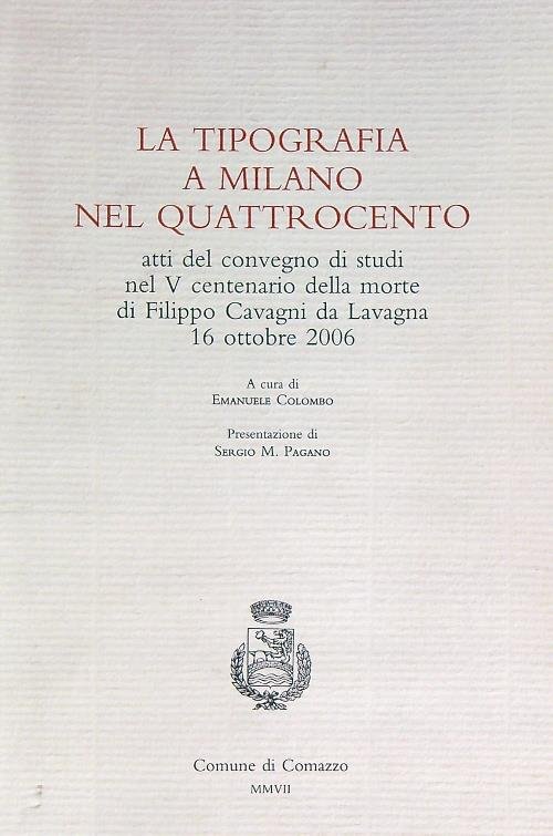La tipografia a Milano nel Quattrocento
