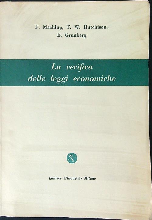 La verifica delle leggi economiche