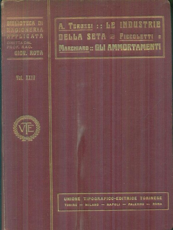 Le industrie della seta - Gli ammortamenti