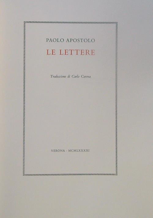 Le lettere