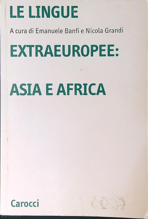 Le lingue extraeuropee: Asia e Africa