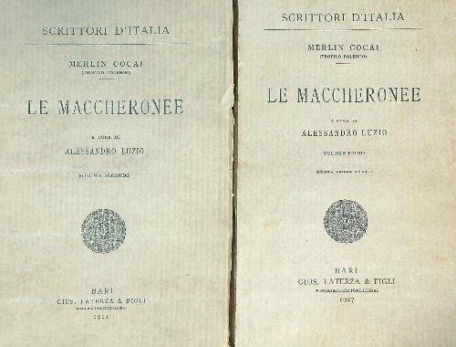 Le Maccheronee. 2vv