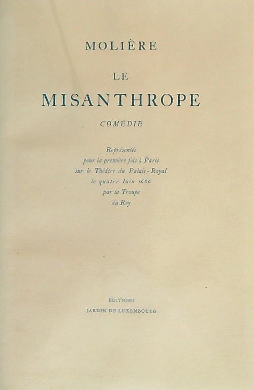 Le misanthrope
