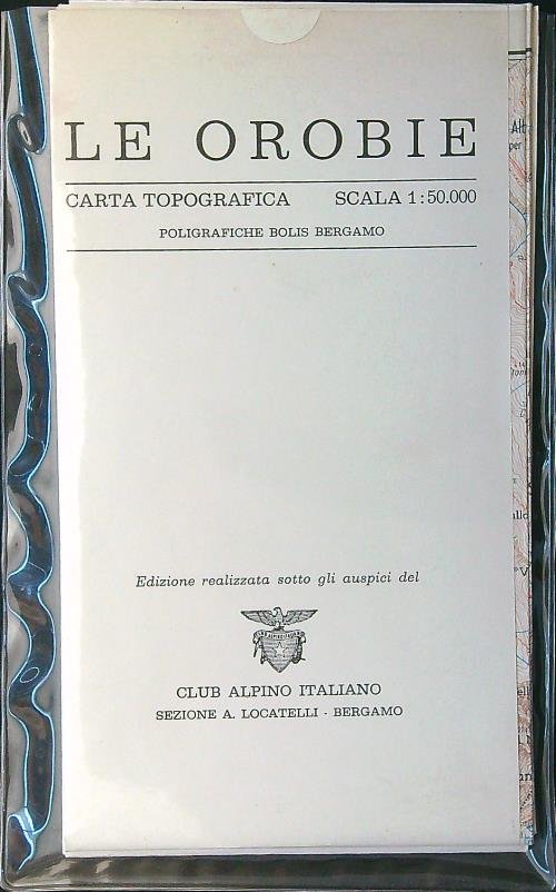 Le Orobie carta topografica scala 1 : 50.000