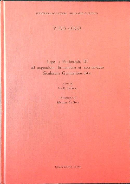 Leges a Ferdinando III