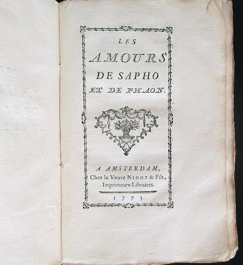 Les amours de Sapho et de Phaon | Immagine principale