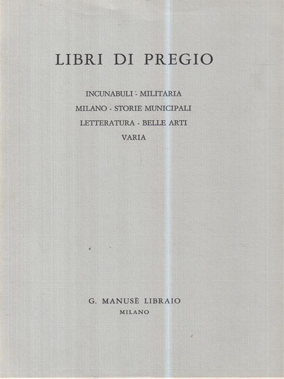 Libri di Pregio