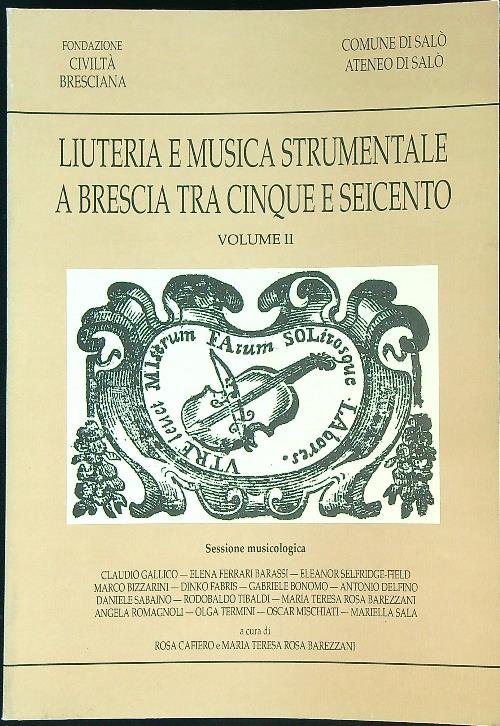 Liuteria e musica strumentale a Brescia tra cinque e seicento …