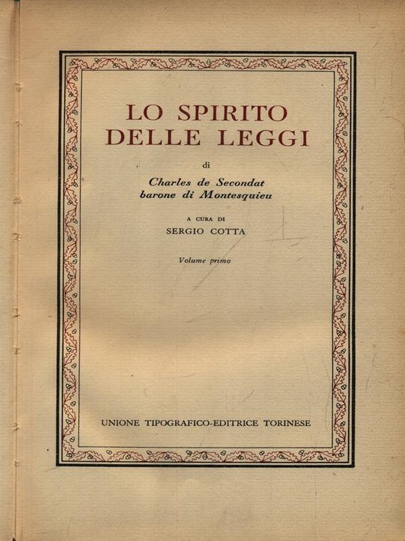 Lo spirito delle leggi 2vv