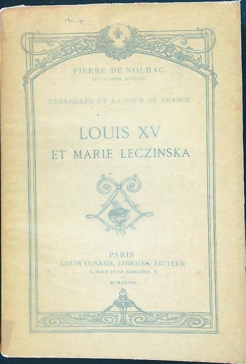 Louis XV et Marie Leczinska