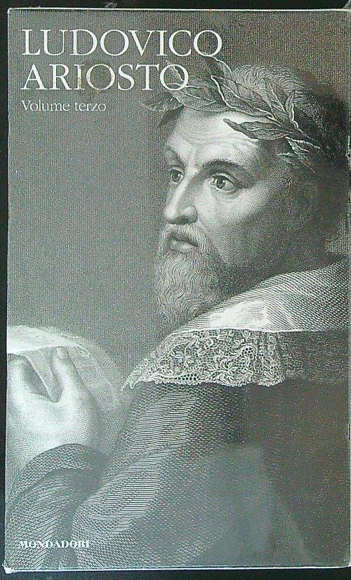 Ludovico Ariosto Volume terzo | Immagine principale