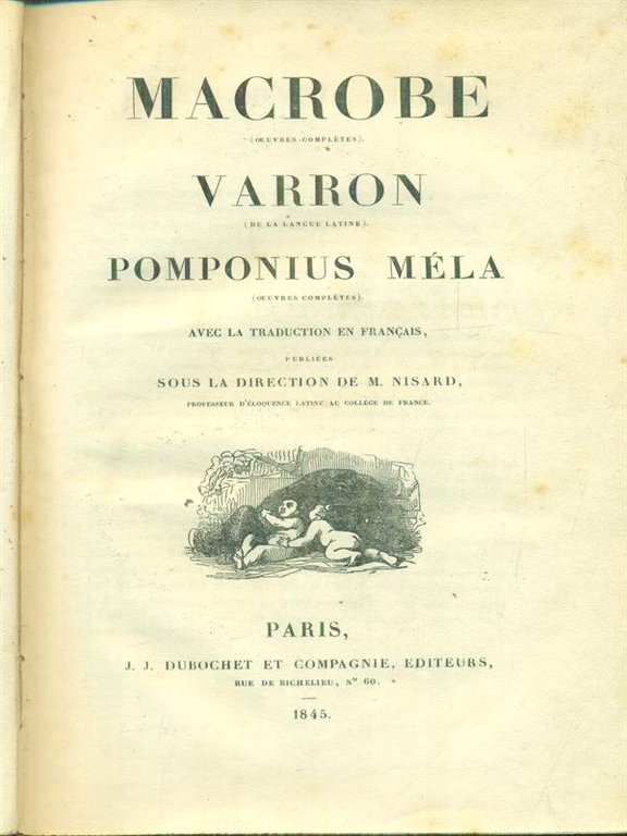 Macrobe, Varron, Pomponius Mela