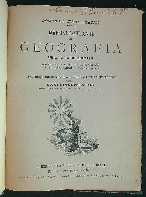 Manuale-Atlante di geografia per la IV classe elementare