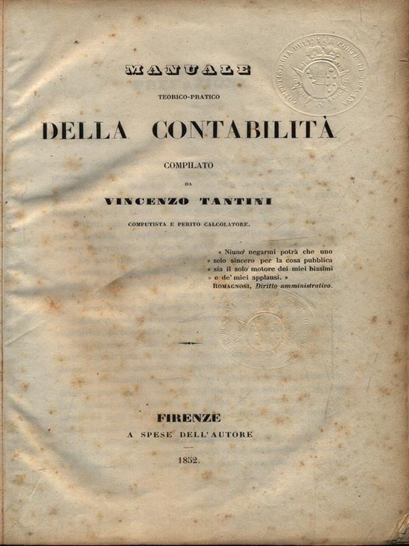 Manuale della contabilita'