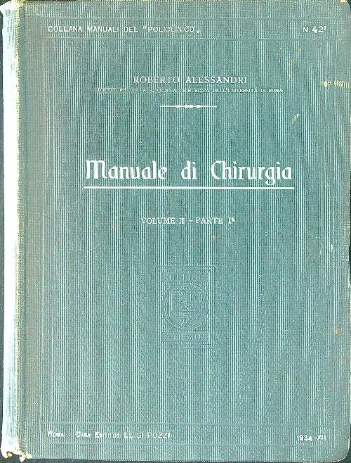 Manuale di chirurgia Volume II Parte ! | Immagine Gallery 2