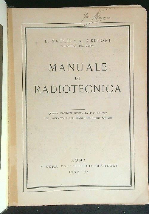 Manuale di radiotecnica