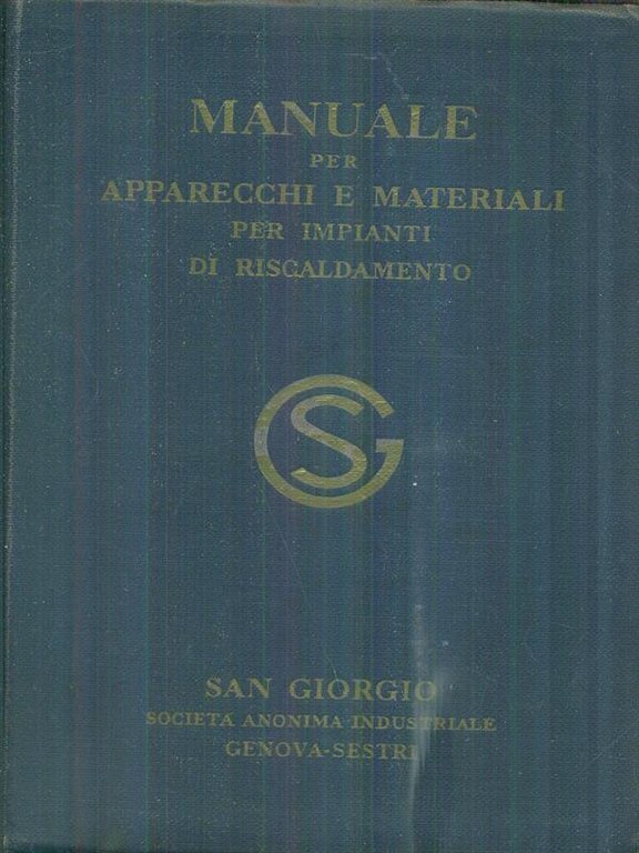 Manuale per apparecchi e materiali per impianti di riscaldamento