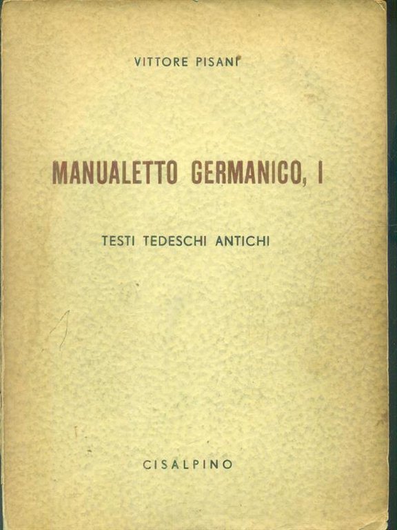 Manualetto germanico I