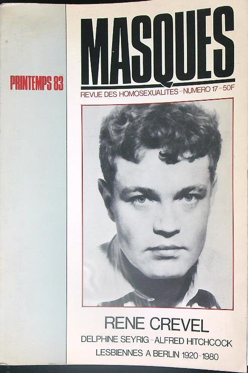 Masques Revue des homosexualites n. 17 - 50F - Printemps …