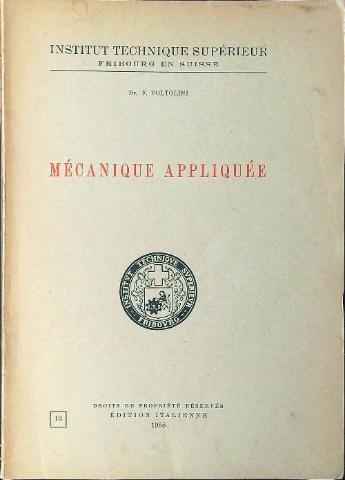 Mecanique appliquee