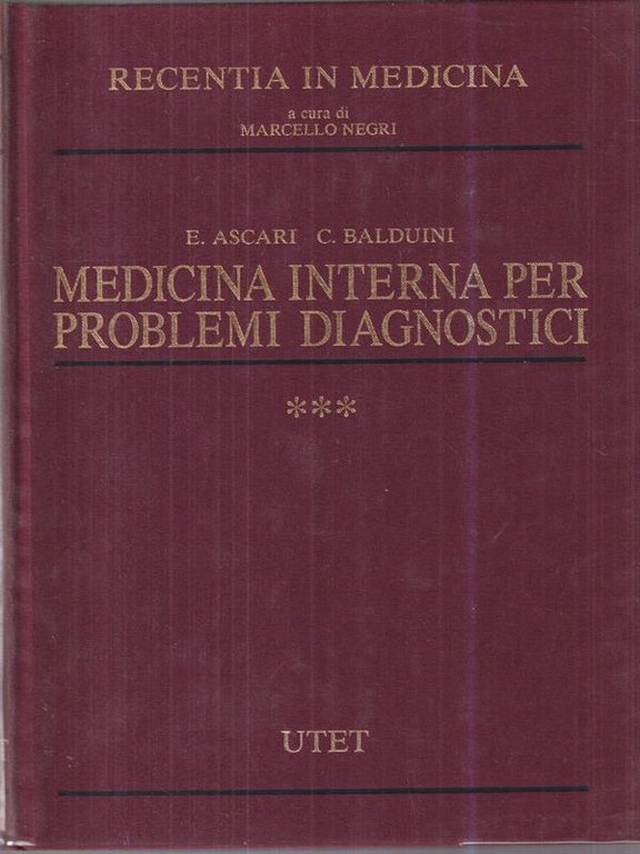 Medicina interna per problemi diagnostici 3 voll