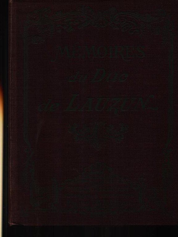 Memoires du duc de Lauzun