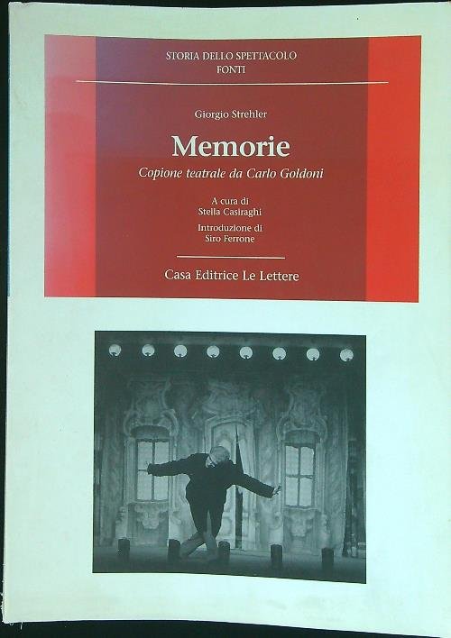 Memorie Copione teatrale da Carlo Goldoni
