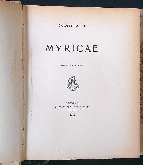 Myricae | Immagine Gallery 2