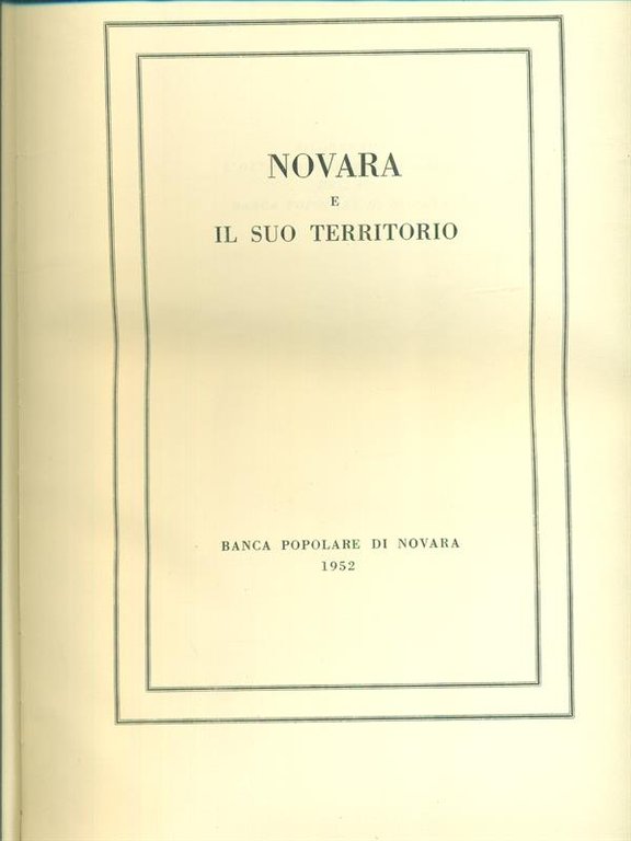 Novara e il suo territorio