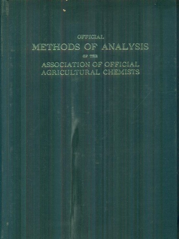 Official methods of analysis A.O.A.C.