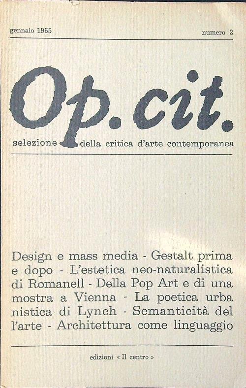 Op.cit. numero 2/gennaio 1965