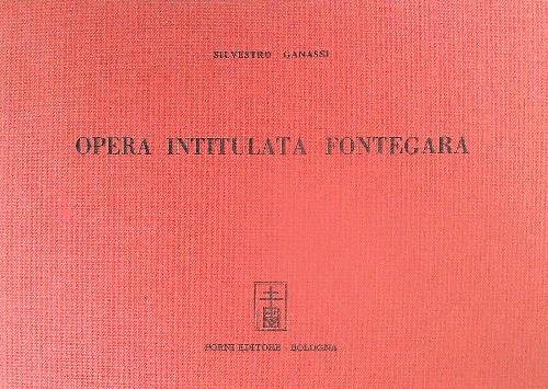 Opera intitulata Fontegara