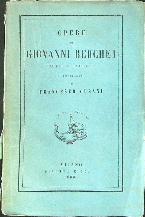 Opere di Giovanni Berchet