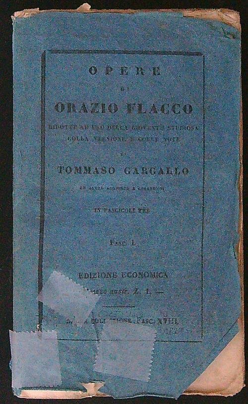 Opere di Orazio Flacco Fasc I