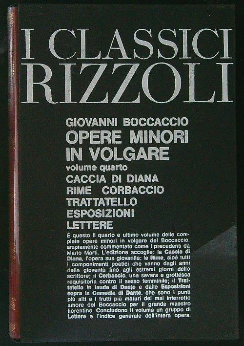 Opere minori in volgare Vol 4