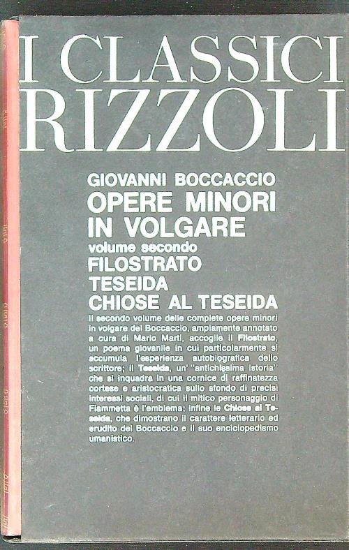 opere minori in volgare vol II