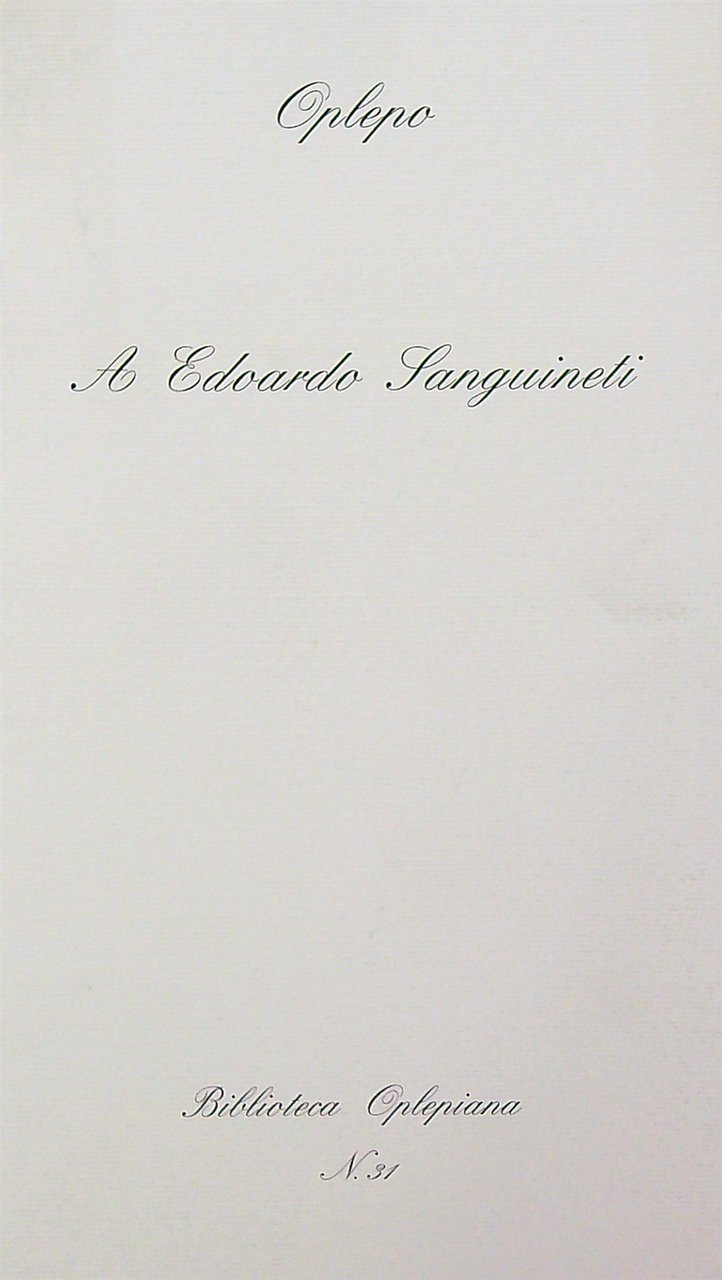 Oplepo A edoardo sanguineti | Immagine principale