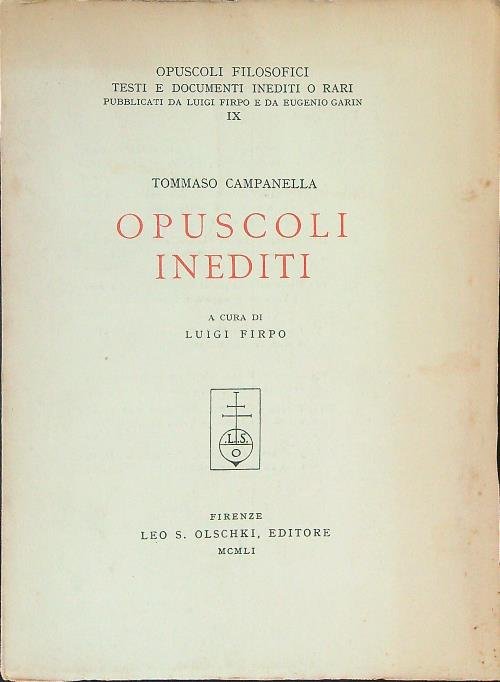 Opuscoli inediti