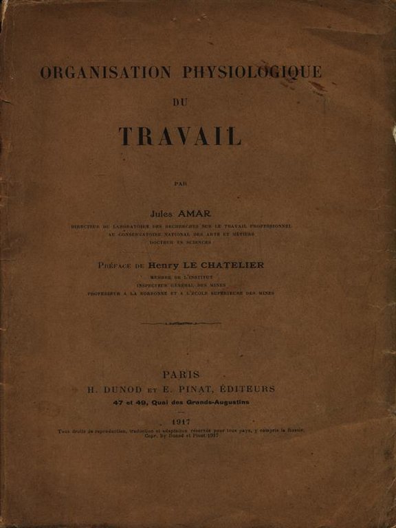 Organisation Physiologique Du Travail