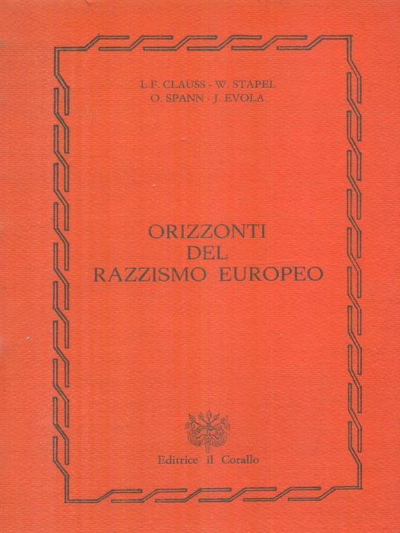 Orizzonti del razzismo europeo