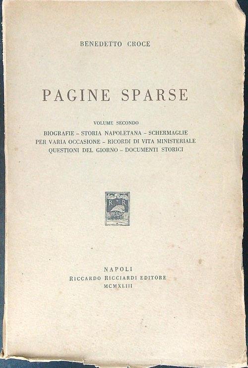 Pagine sparse Volume II