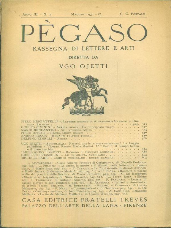 Pegaso n. 5/maggio 1931