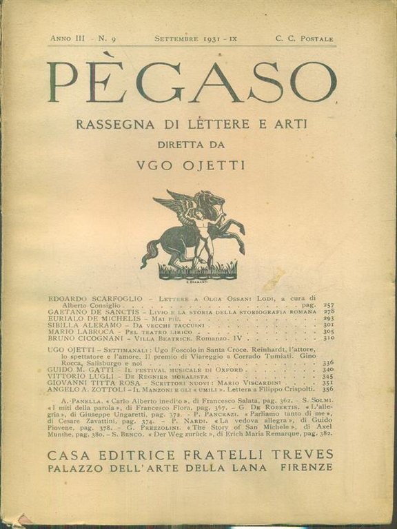 Pegaso n. 9/settembre 1931