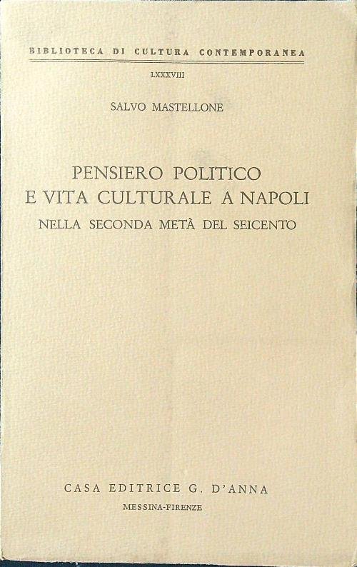 Pensiero politico e vita culturale a Napoli nella seconda meta' … | Immagine principale