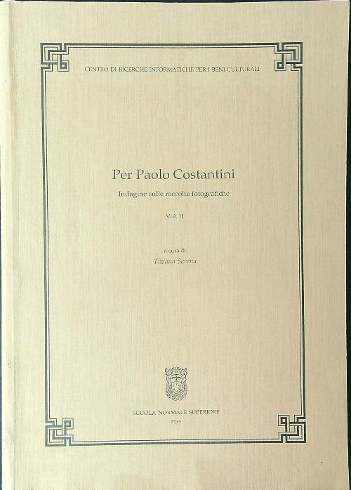Per Paolo Costantini vol II