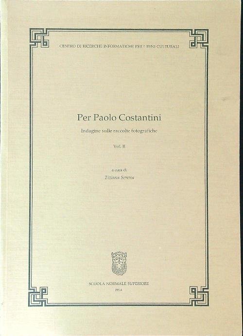 Pier Paolo Costantini Vol II