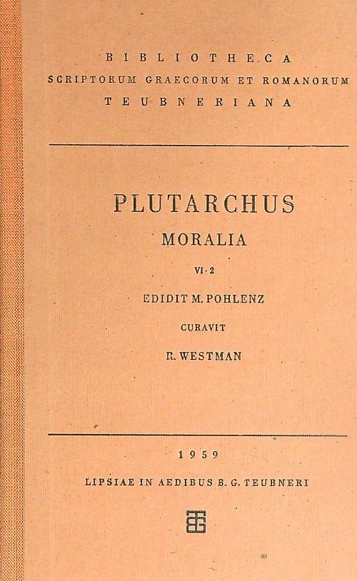 Plutarchus Moralia. VI/2